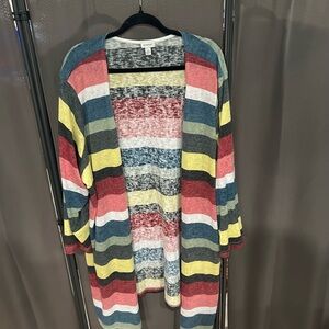 Forever 21 Colorful Striped Cardigan
